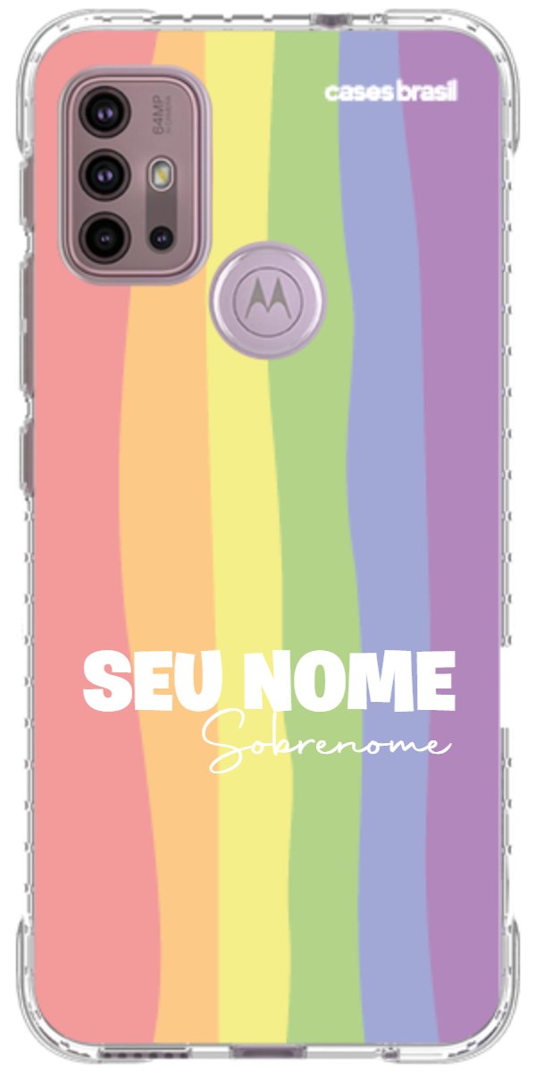 Capinha para Celular Arco-íris Vertical Sobrenome