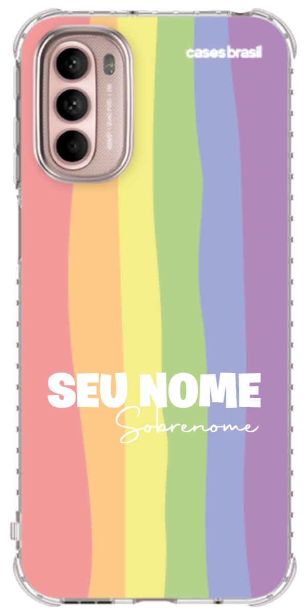Capinha para Celular Arco-íris Vertical Sobrenome