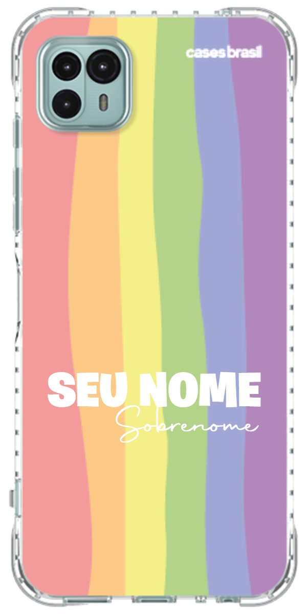 Capinha para Celular Arco-íris Vertical Sobrenome