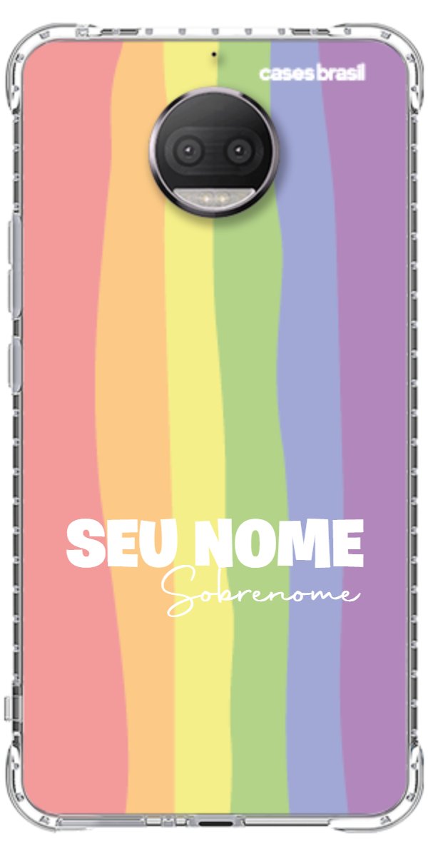 Capinha para Celular Arco-íris Vertical Sobrenome