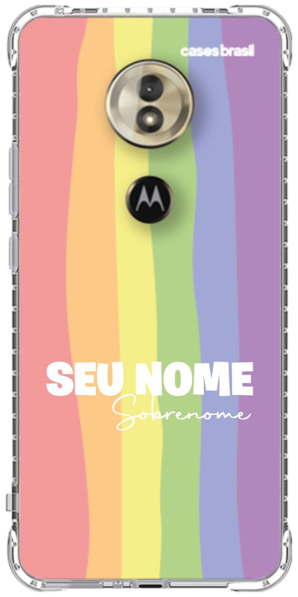 Capinha para Celular Arco-íris Vertical Sobrenome