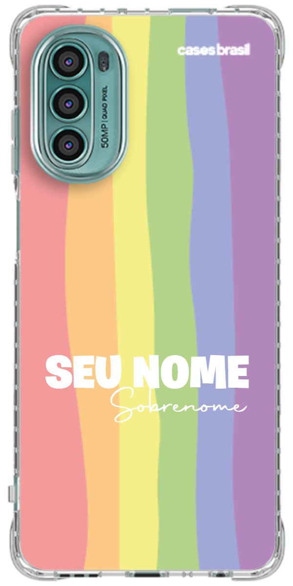Capinha para Celular Arco-íris Vertical Sobrenome