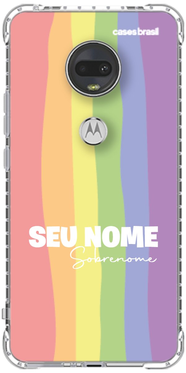 Capinha para Celular Arco-íris Vertical Sobrenome