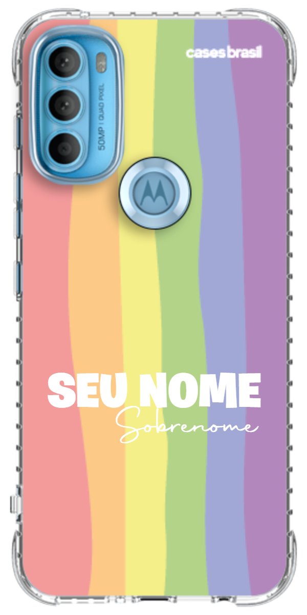 Capinha para Celular Arco-íris Vertical Sobrenome