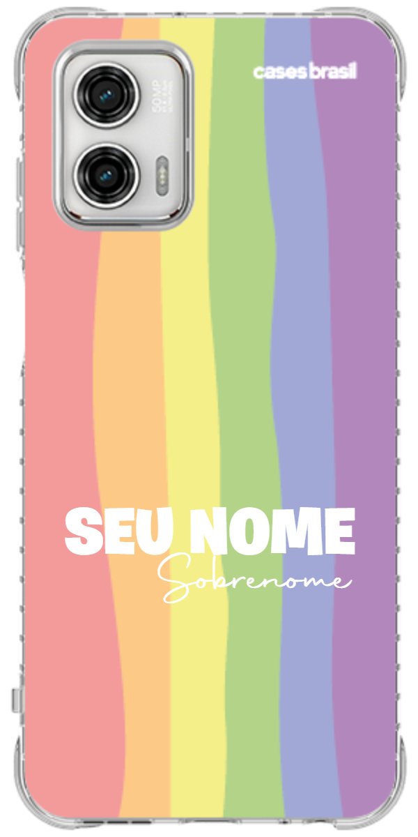 Capinha para Celular Arco-íris Vertical Sobrenome