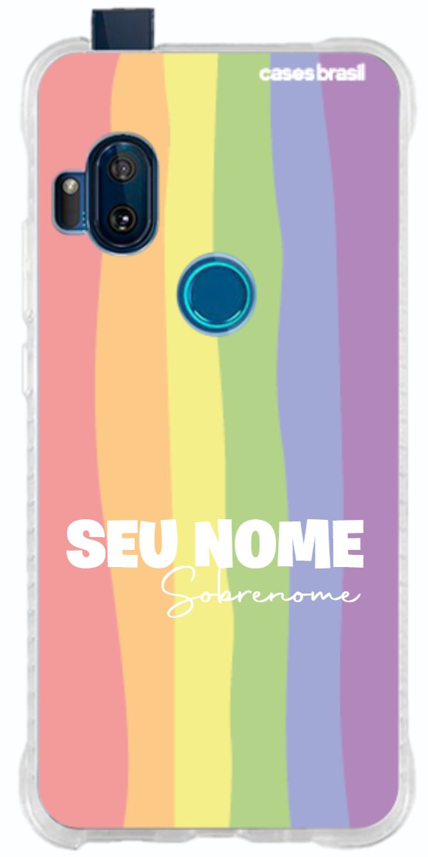 Capinha para Celular Arco-íris Vertical Sobrenome