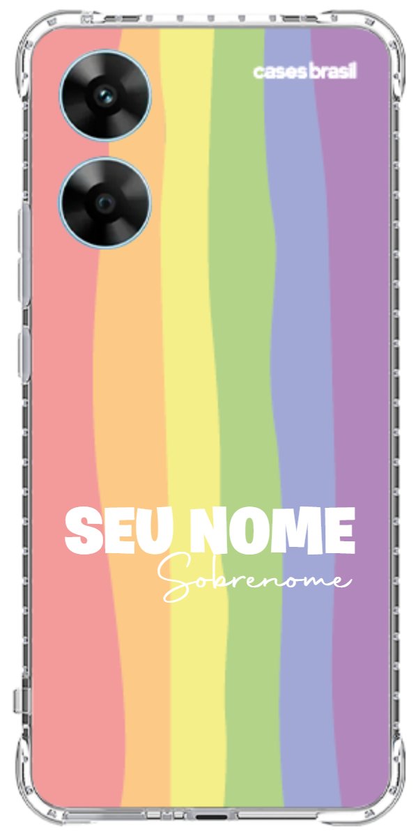 Capinha para Celular Arco-íris Vertical Sobrenome