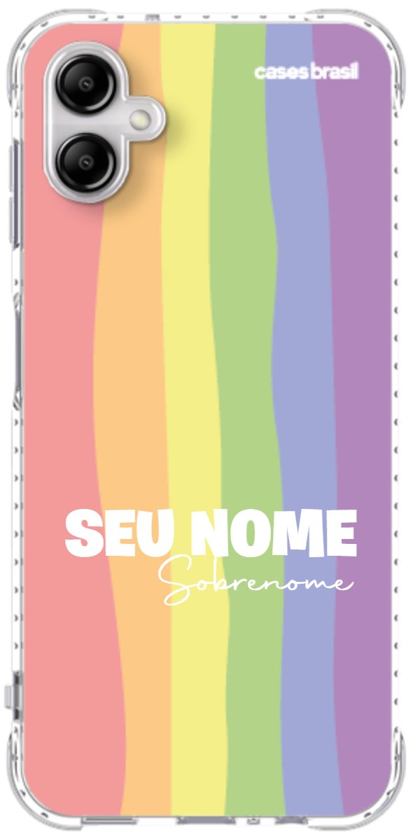 Capinha para Celular Arco-íris Vertical Sobrenome
