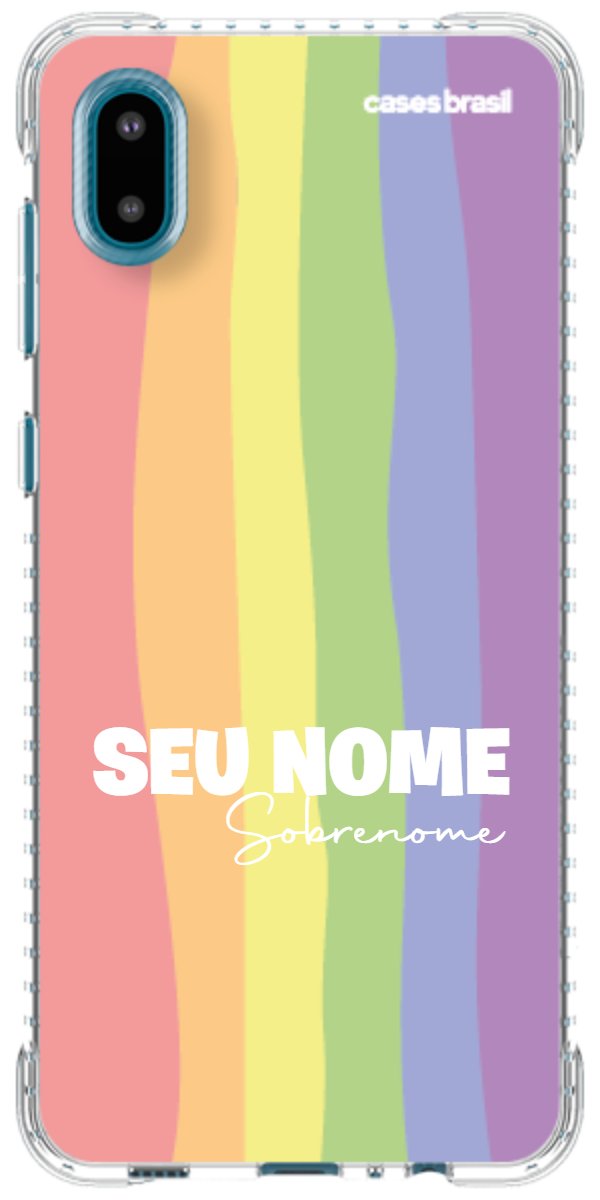 Capinha para Celular Arco-íris Vertical Sobrenome