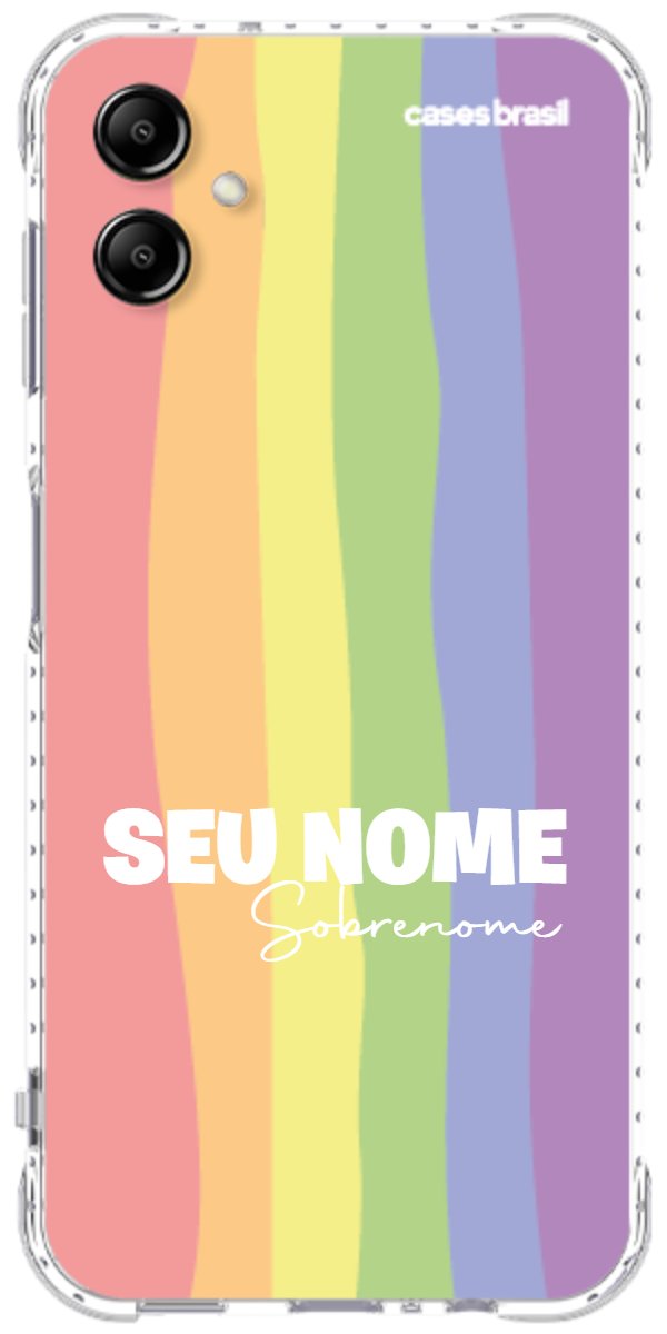Capinha para Celular Arco-íris Vertical Sobrenome