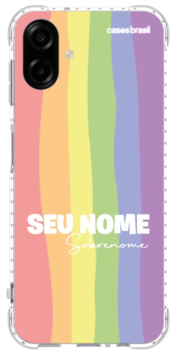 Capinha para Celular Arco-íris Vertical Sobrenome