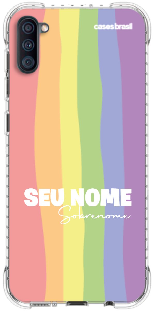 Capinha para Celular Arco-íris Vertical Sobrenome