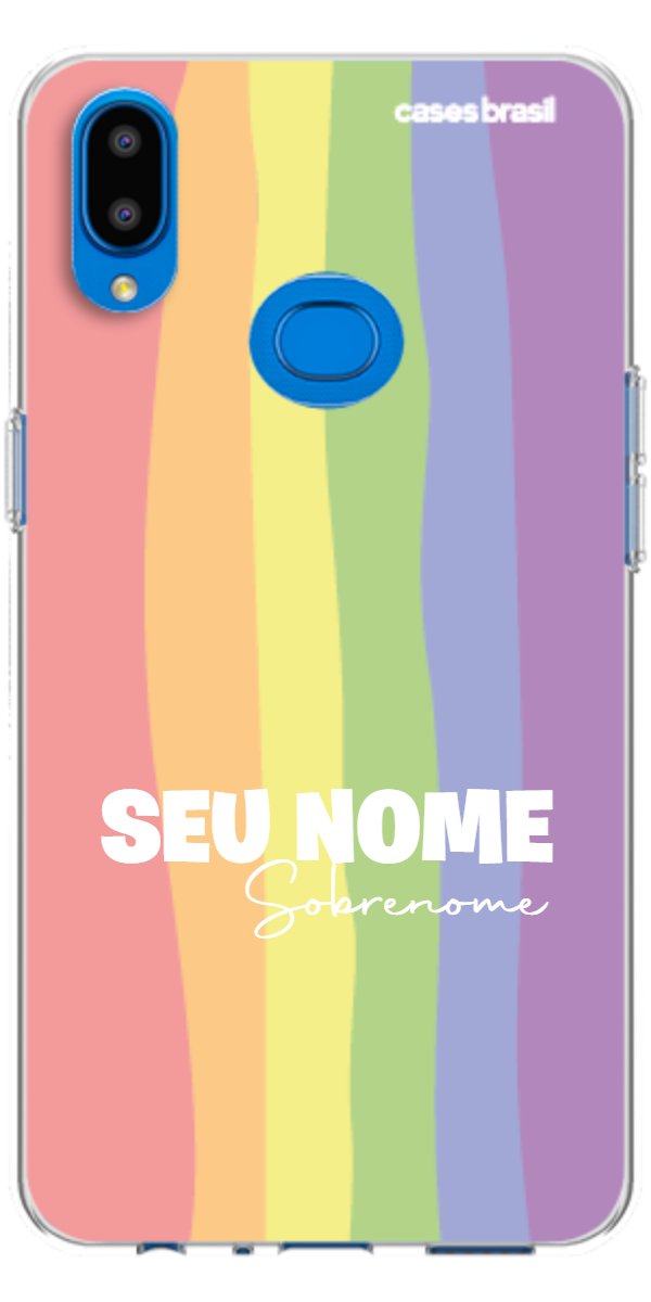 Capinha para Celular Arco-íris Vertical Sobrenome