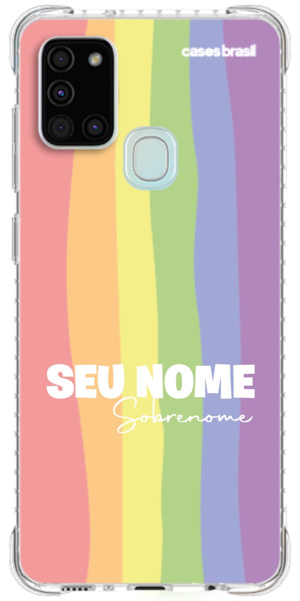 Capinha para Celular Arco-íris Vertical Sobrenome