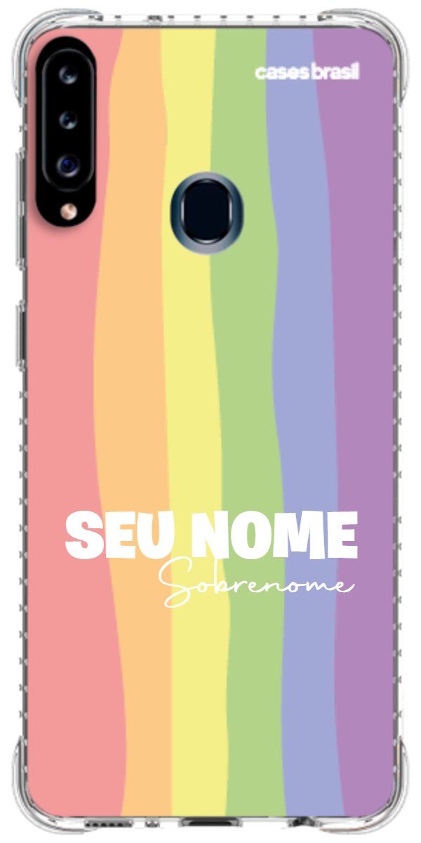 Capinha para Celular Arco-íris Vertical Sobrenome