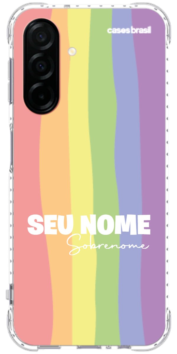 Capinha para Celular Arco-íris Vertical Sobrenome