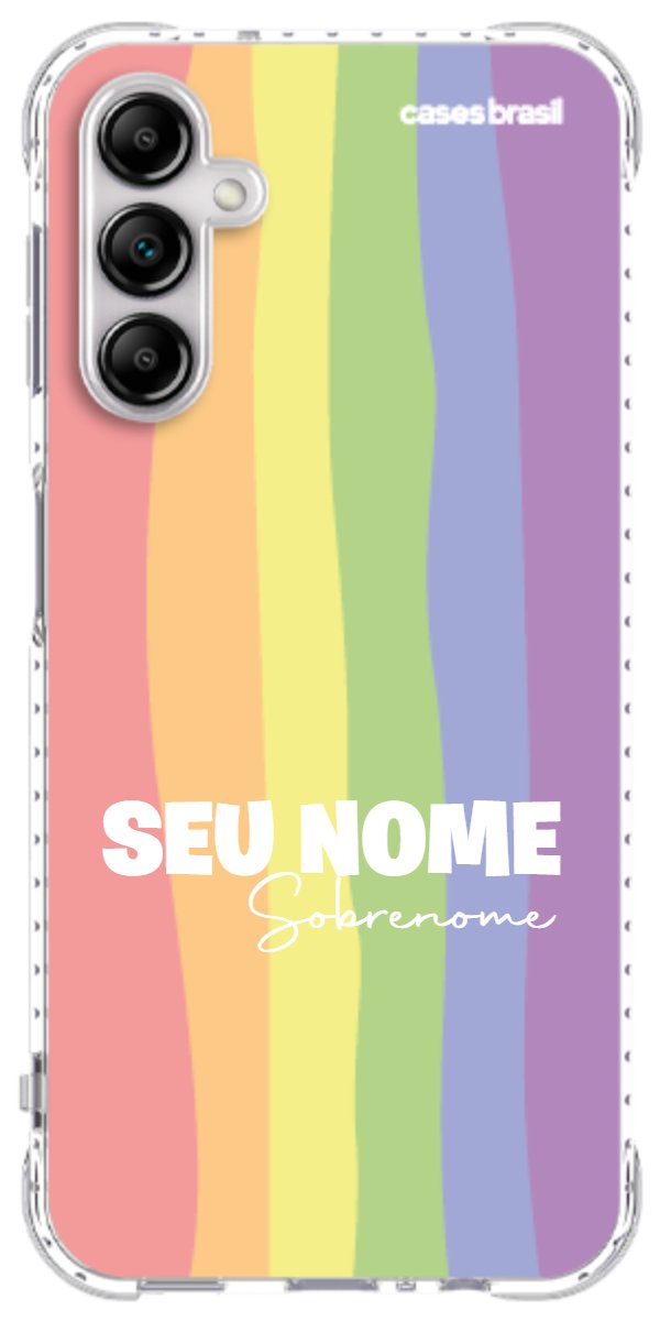 Capinha para Celular Arco-íris Vertical Sobrenome