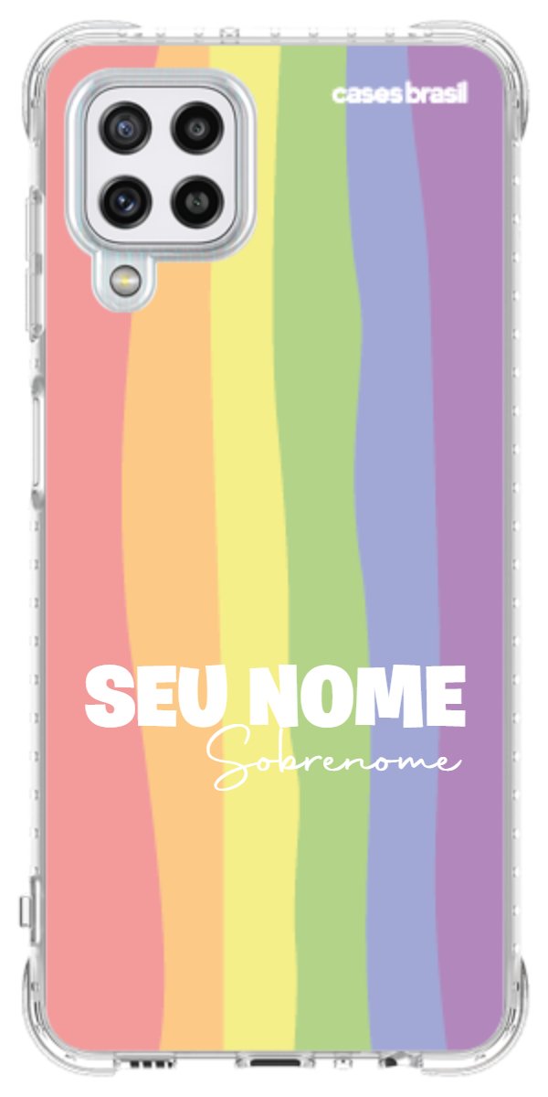 Capinha para Celular Arco-íris Vertical Sobrenome