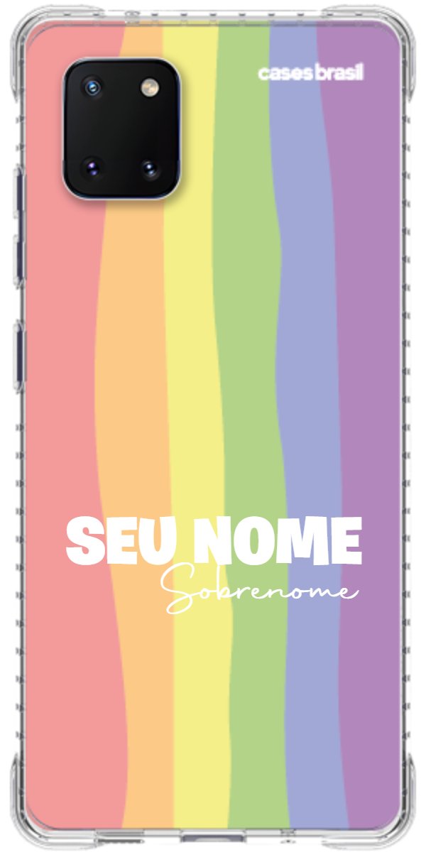 Capinha para Celular Arco-íris Vertical Sobrenome