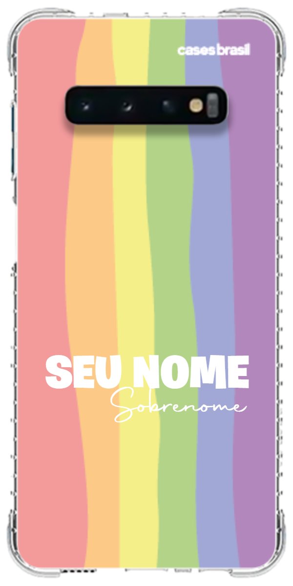 Capinha para Celular Arco-íris Vertical Sobrenome