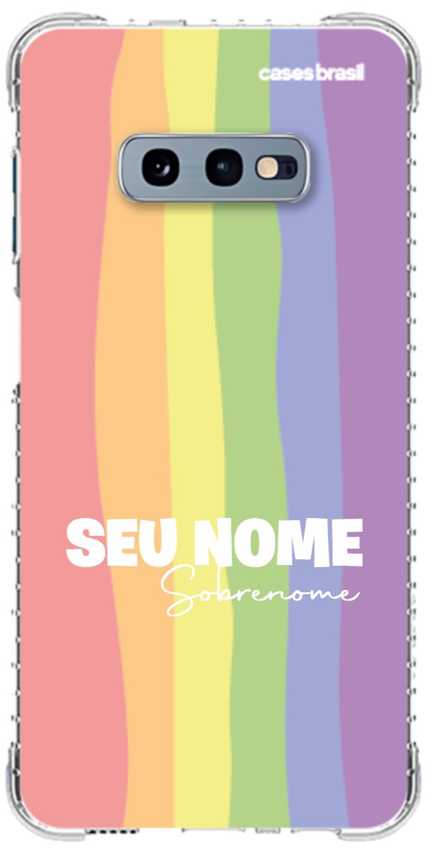 Capinha para Celular Arco-íris Vertical Sobrenome