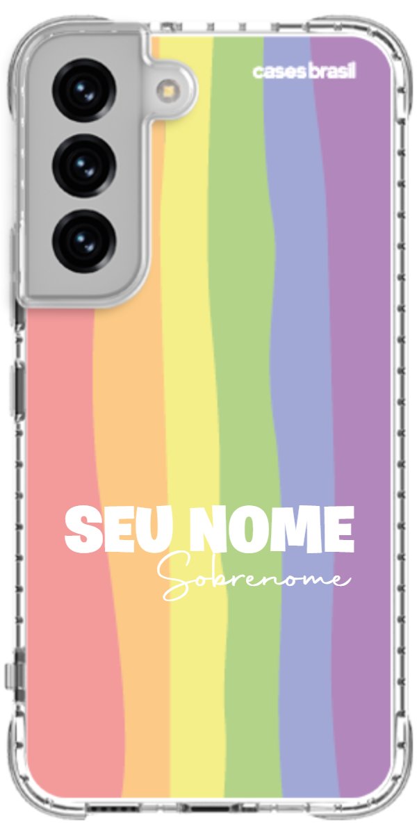 Capinha para Celular Arco-íris Vertical Sobrenome