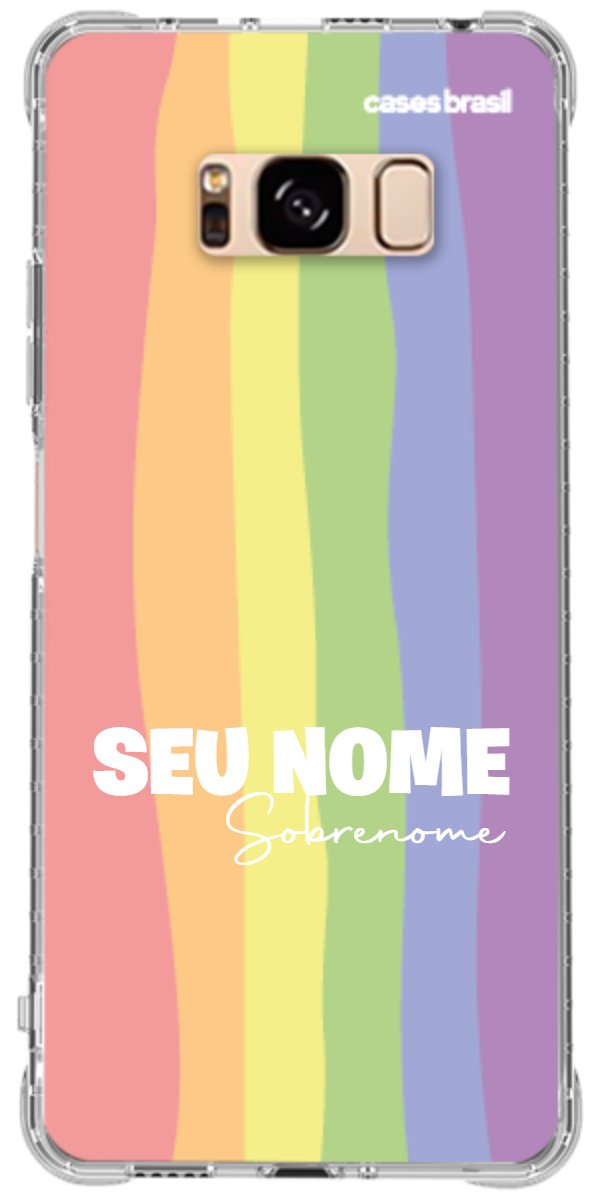 Capinha para Celular Arco-íris Vertical Sobrenome