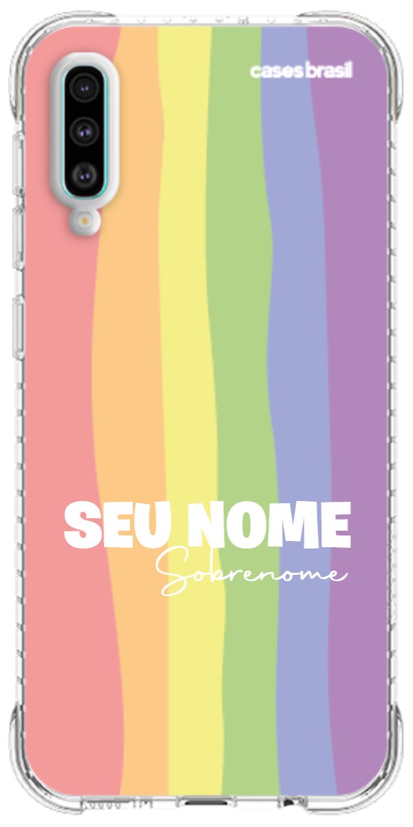 Capinha para Celular Arco-íris Vertical Sobrenome