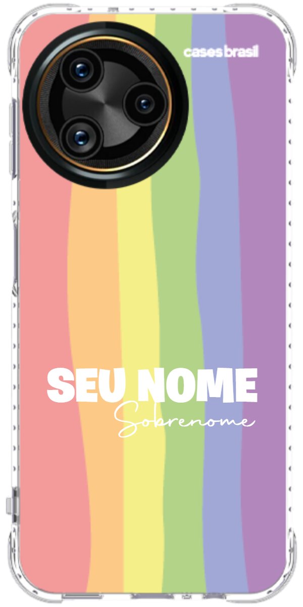 Capinha para Celular Arco-íris Vertical Sobrenome