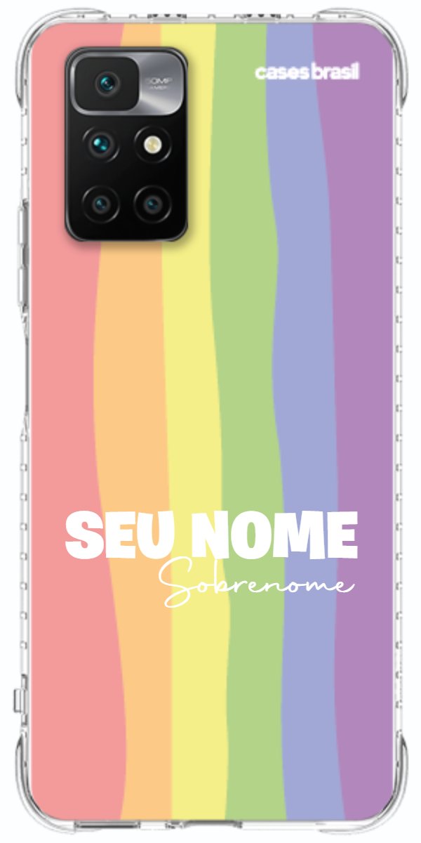 Capinha para Celular Arco-íris Vertical Sobrenome