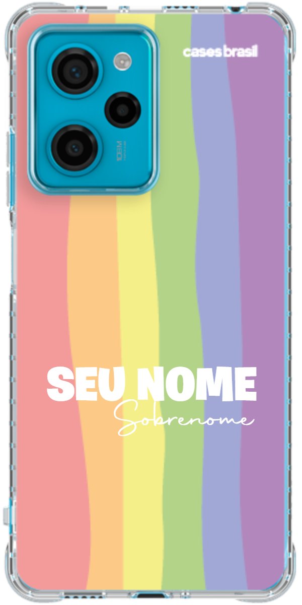 Capinha para Celular Arco-íris Vertical Sobrenome