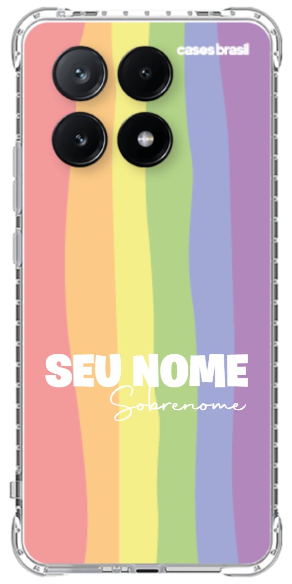 Capinha para Celular Arco-íris Vertical Sobrenome