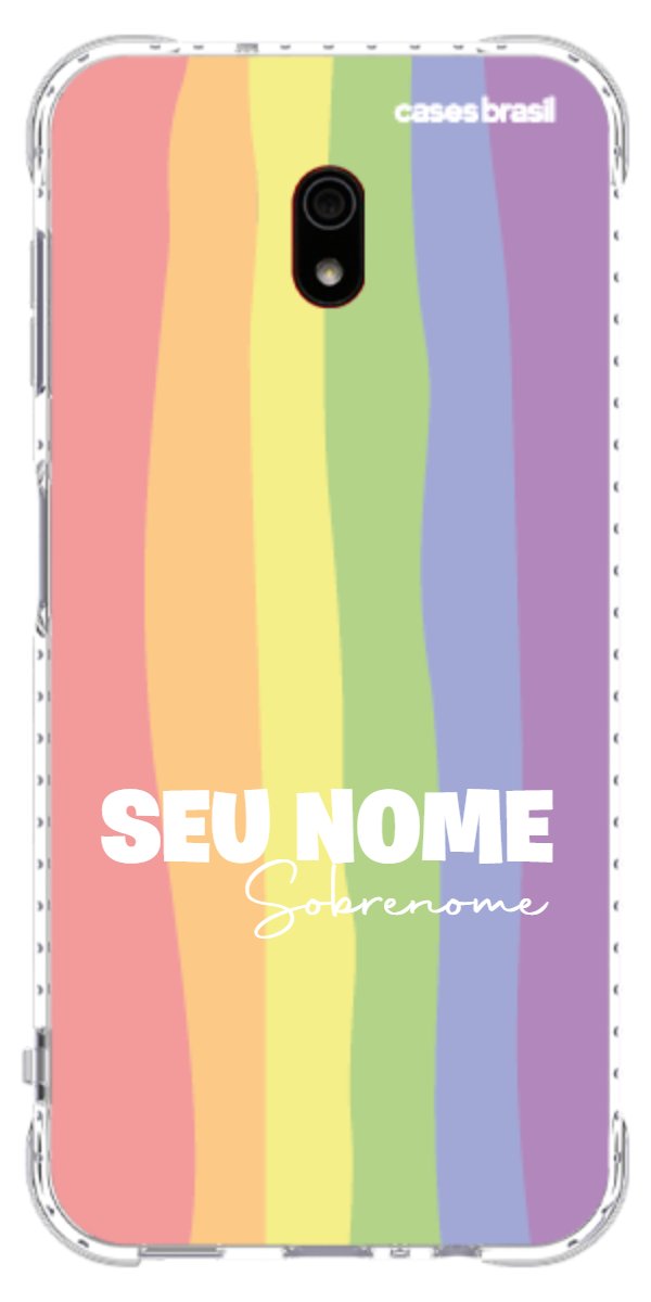 Capinha para Celular Arco-íris Vertical Sobrenome