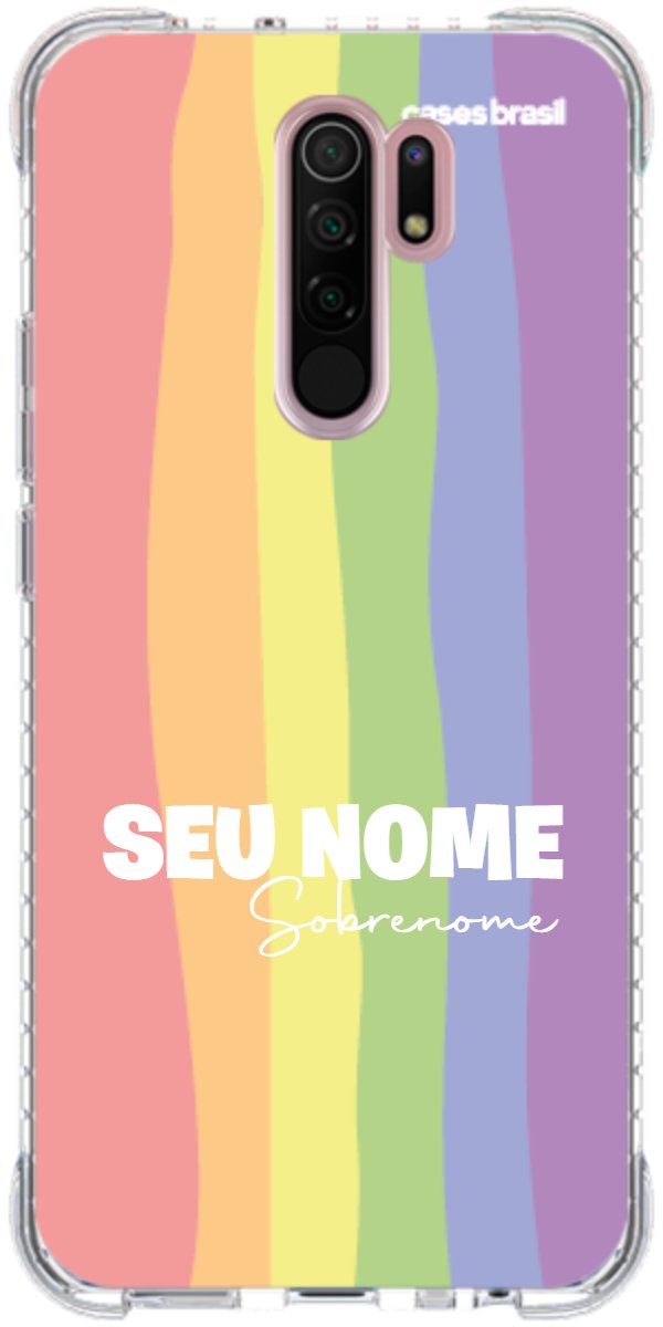 Capinha para Celular Arco-íris Vertical Sobrenome