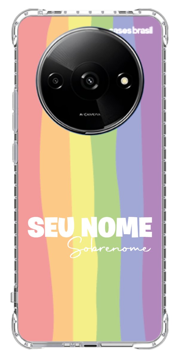 Capinha para Celular Arco-íris Vertical Sobrenome