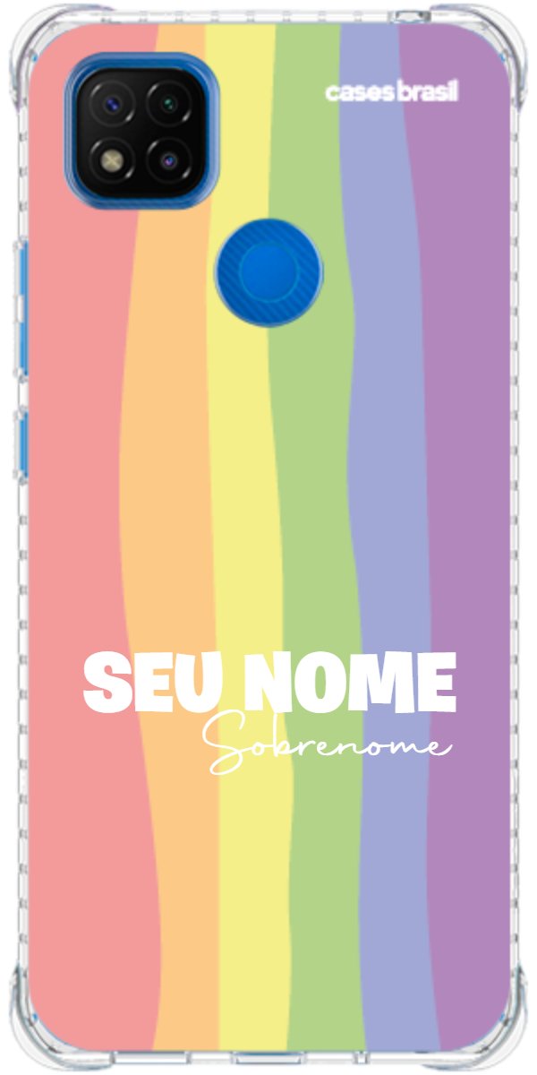 Capinha para Celular Arco-íris Vertical Sobrenome