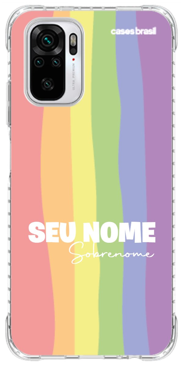 Capinha para Celular Arco-íris Vertical Sobrenome