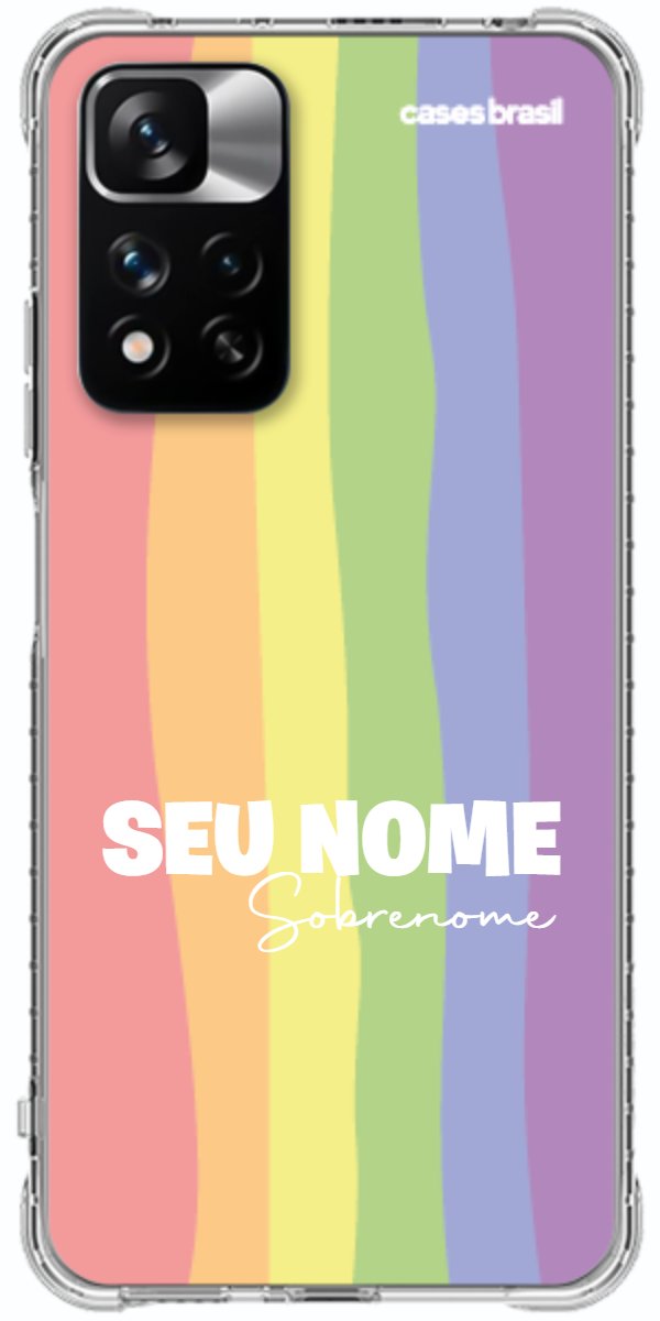 Capinha para Celular Arco-íris Vertical Sobrenome