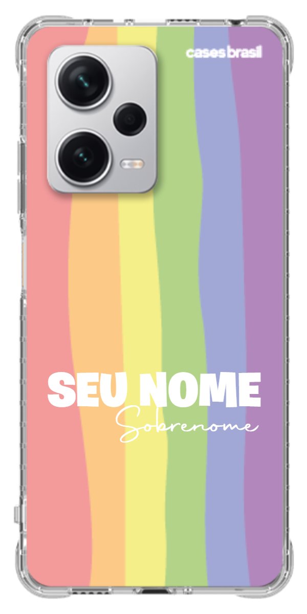Capinha para Celular Arco-íris Vertical Sobrenome