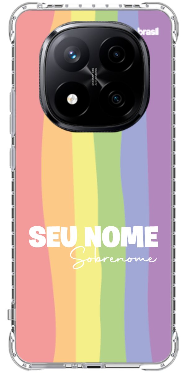 Capinha para Celular Arco-íris Vertical Sobrenome