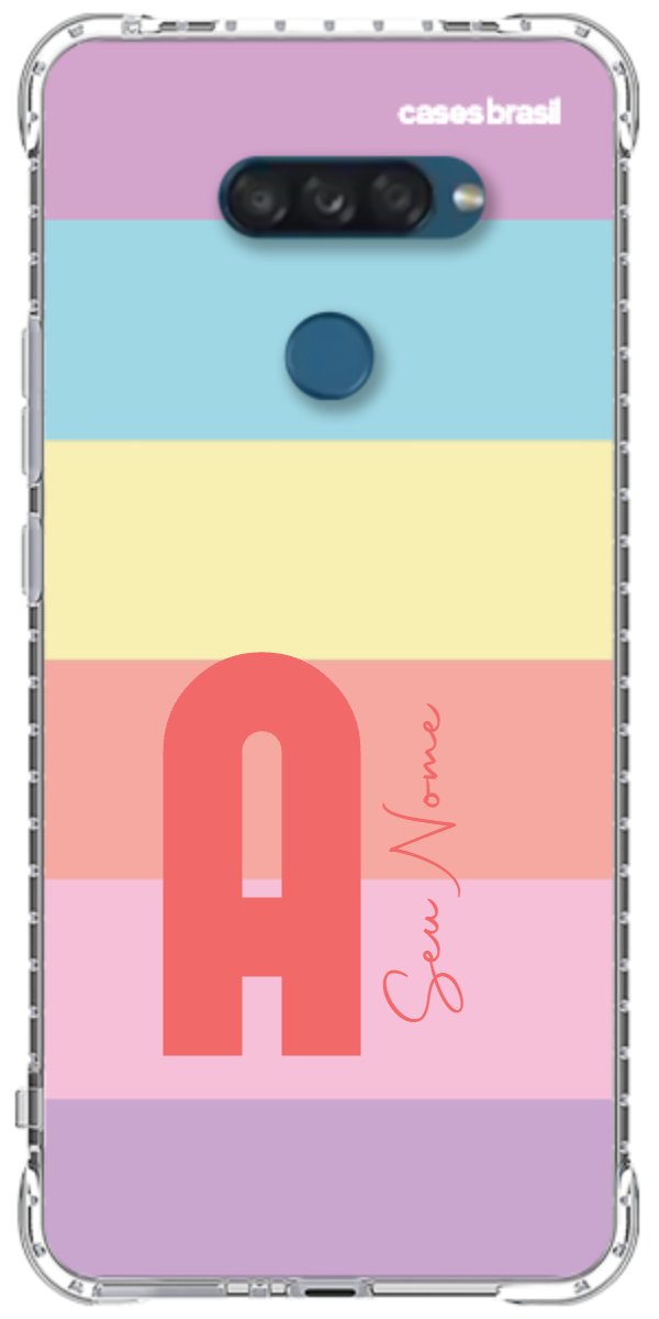 Capinha para Celular Arco-íris Cores Pastel