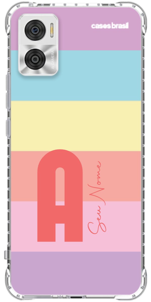 Capinha para Celular Arco-íris Cores Pastel