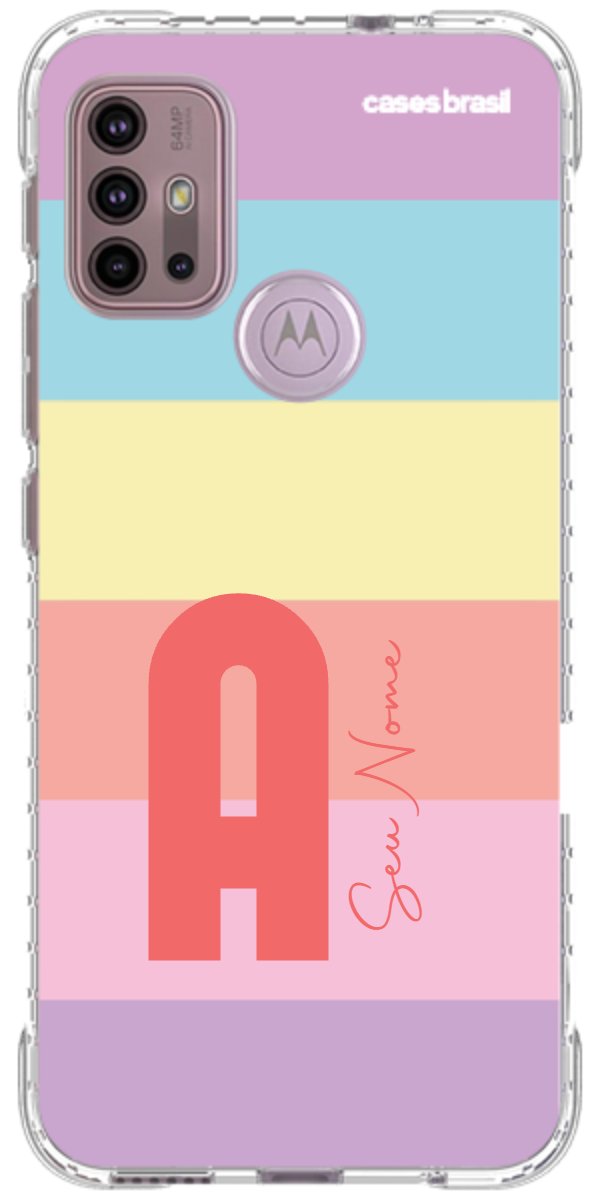 Capinha para Celular Arco-íris Cores Pastel
