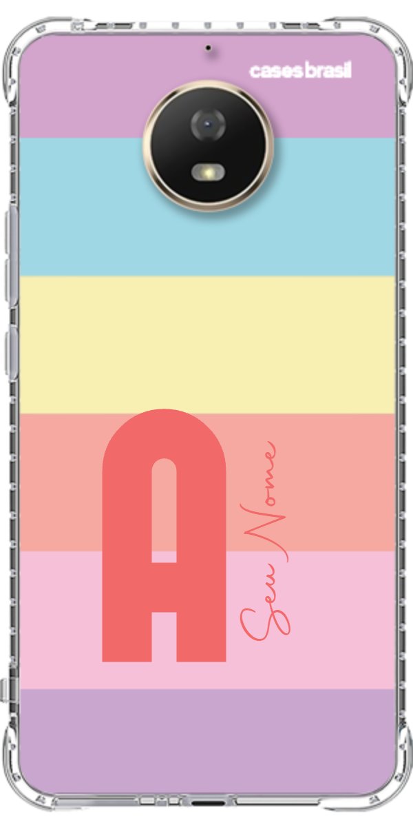 Capinha para Celular Arco-íris Cores Pastel