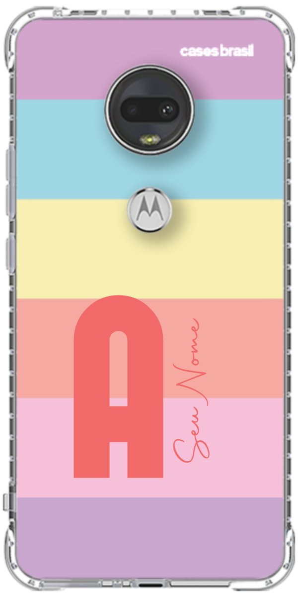 Capinha para Celular Arco-íris Cores Pastel