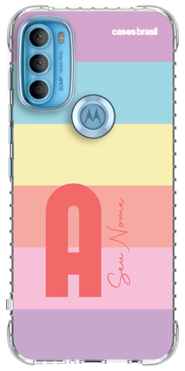 Capinha para Celular Arco-íris Cores Pastel