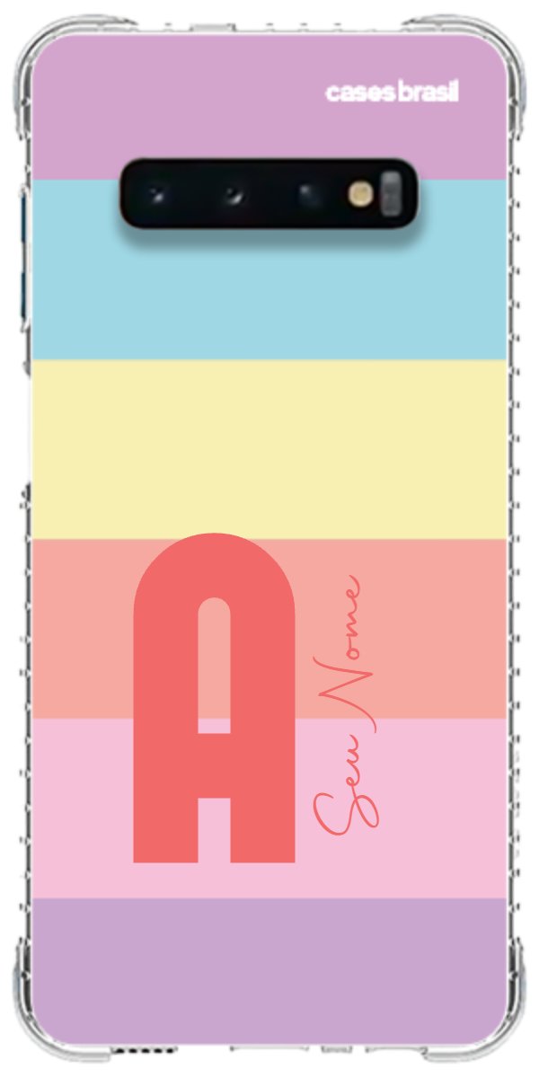 Capinha para Celular Arco-íris Cores Pastel