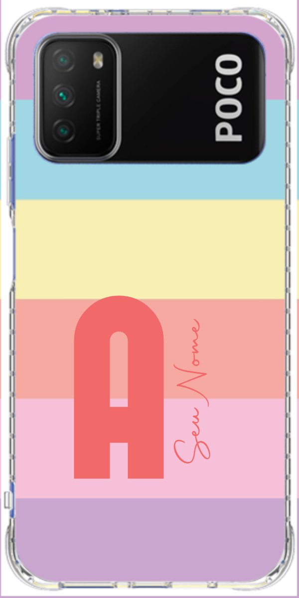 Capinha para Celular Arco-íris Cores Pastel