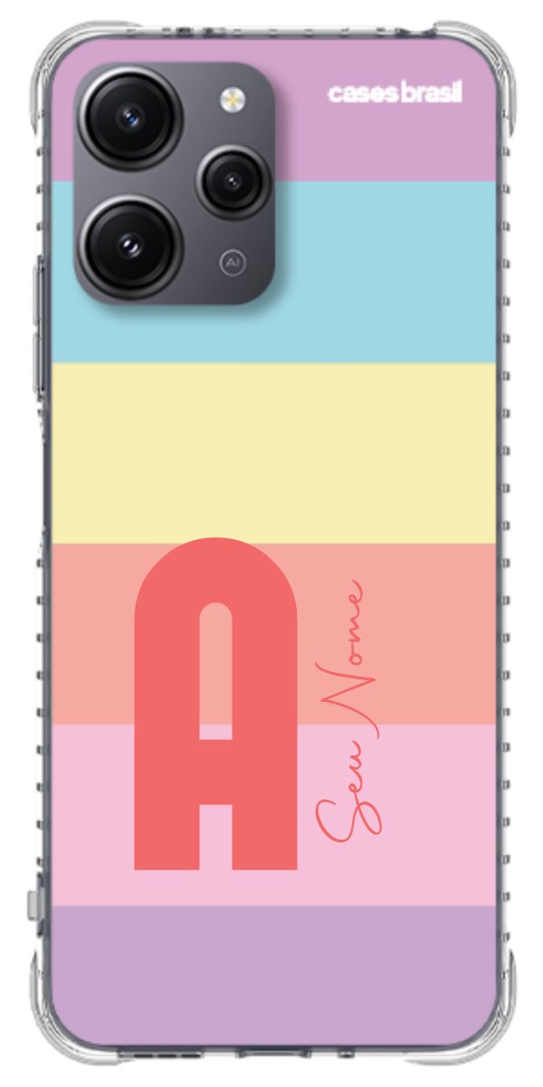 Capinha para Celular Arco-íris Cores Pastel