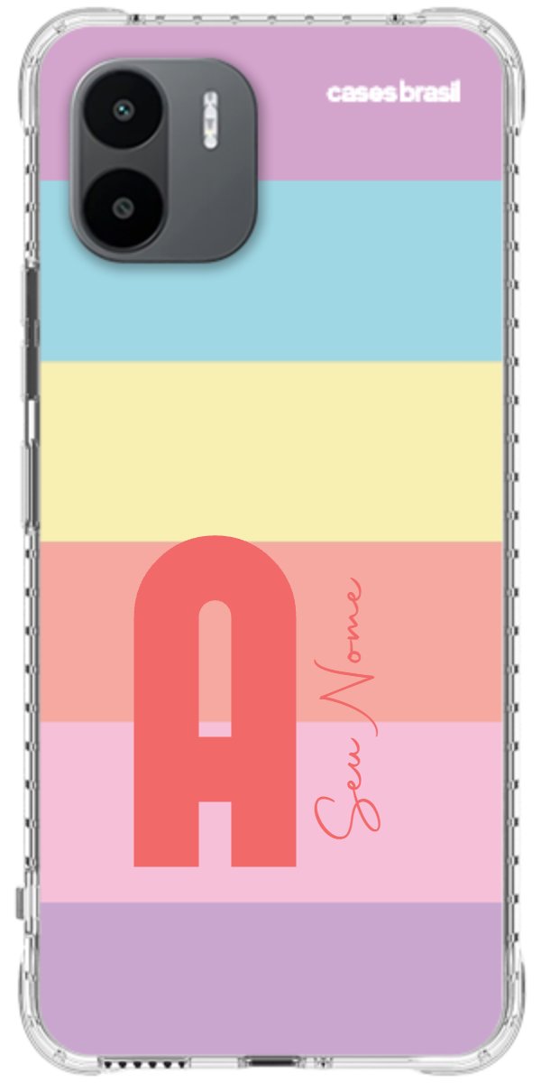Capinha para Celular Arco-íris Cores Pastel